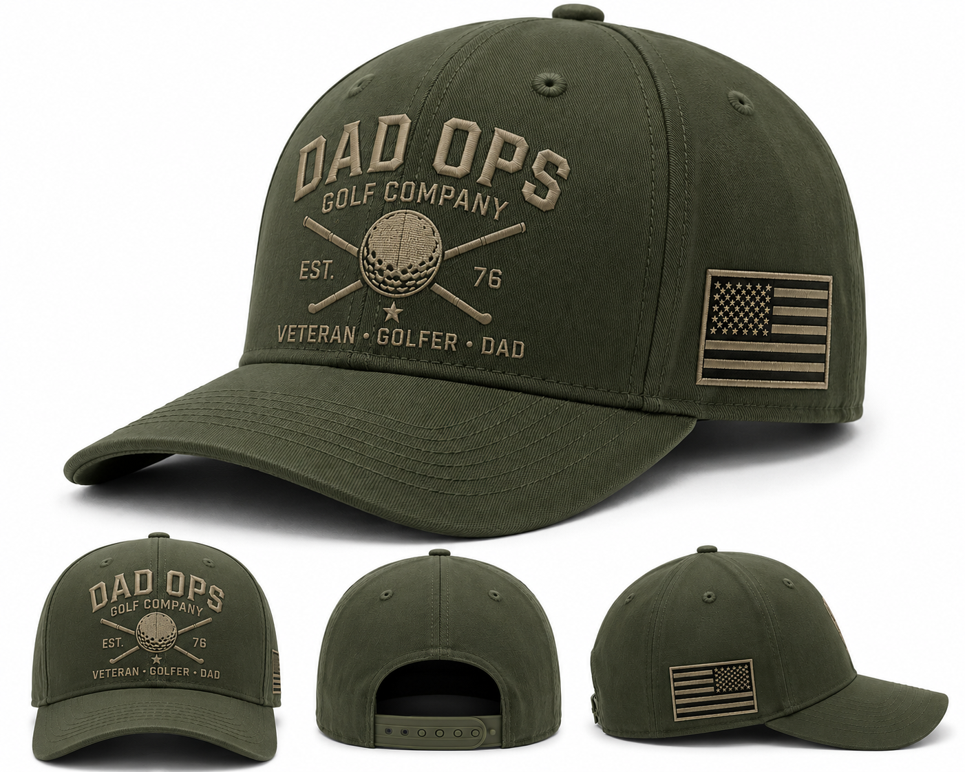 Dad Ops tactical Golf Hat